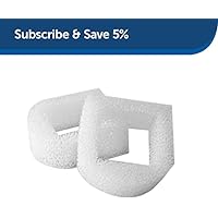 PetSafe Drinkwell Replacement Foam Filters Compatible with PetSafe Ceramic and Stainless Steel Pet Fountains, for Water Dispensers For Dog, 2 Count Pack - PAC00-13711, white
