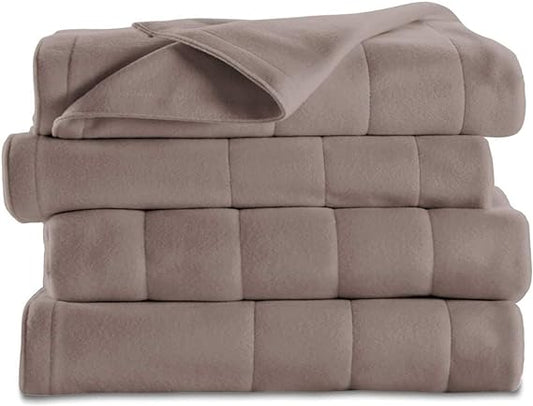 Sunbeam Royal Ultra Fleece Heated Electric Blanket Full Size, 84" x 72", 12 Heat