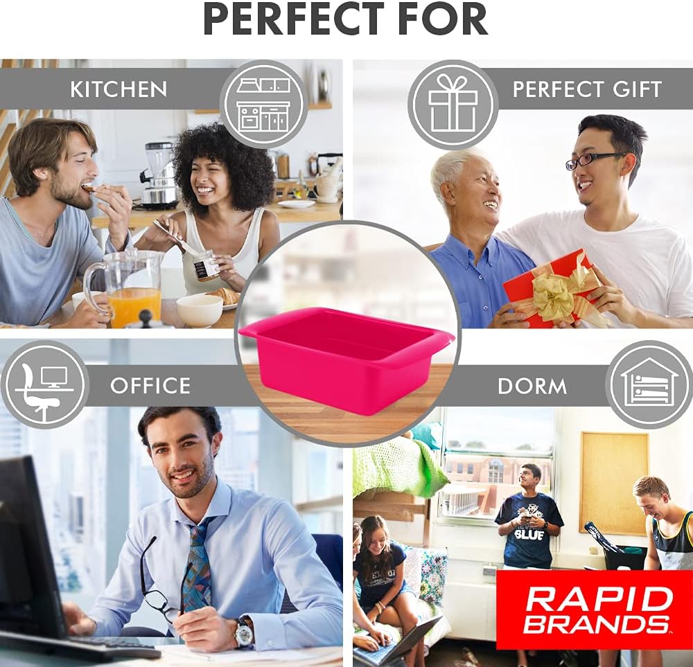 Rapid Ramen Cooker - Microwave Ramen in 3 Minutes - BPA Free and Dishwasher Safe | Perfect for Dorm, Small Kitchen, or Office (2-Pack,Black)