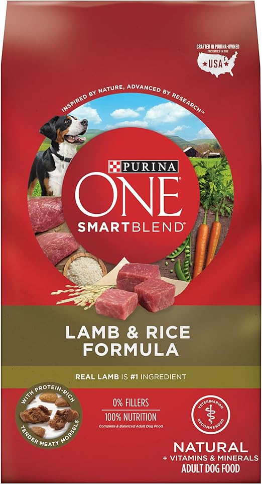 Purina ONE Dry Dog Food Lamb and Rice Formula - 31.1 lb. Bag