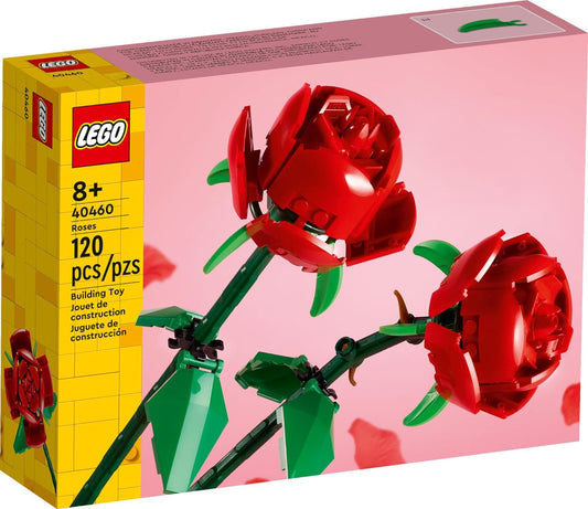 LEGO Roses Building Kit, Unique Gift for Valentine's Day, Botanical Collection, Gift to Build Together, 40460