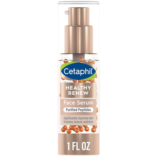 Cetaphil Healthy Renew Anti Aging Face Serum 1 Oz, Retinol Alternative Serum for Face with Niacinamide & Peptides, Skincare for Sensitive Skin with Vitamin B Complex, Fragrance Free