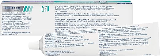 Virbac CET Enzymatic Toothpaste Eliminates Bad Breath by Removing Plaque and Tartar Buildup, Best Pet Dental Care Toothpaste -Beef Flavor, 2.5 Oz Tube (Color Varies)
