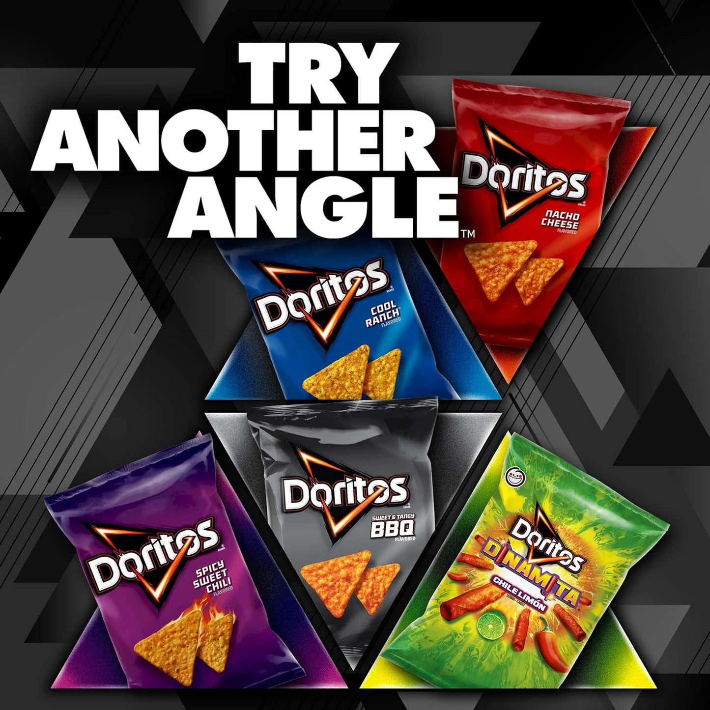 Doritos Nacho Cheese Flavored Tortilla Chips, 1oz Bags (40 Pack)