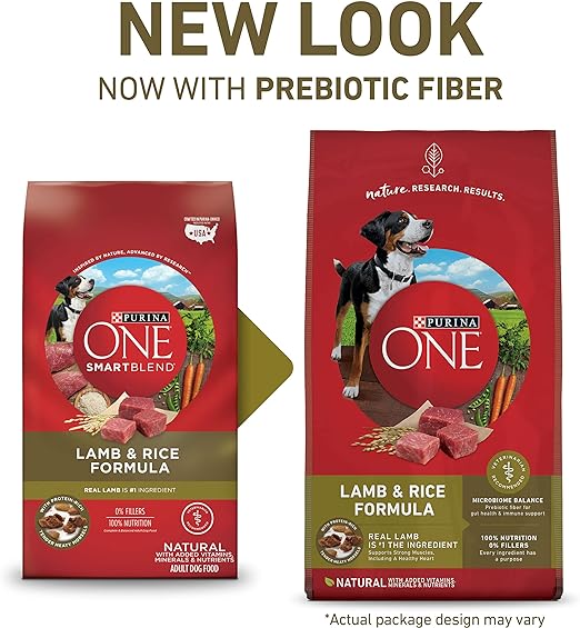 Purina ONE Dry Dog Food Lamb and Rice Formula - 31.1 lb. Bag