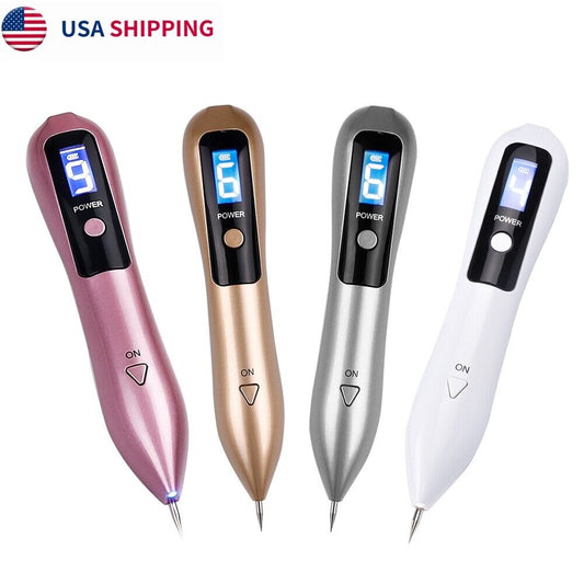 LCD Laser Plasma Pen 9 level Mole Freckle Wart Removal Dark Spot Remover USB US