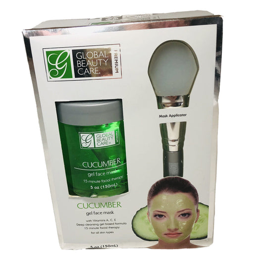 Global Beauty Care Cucumber Gel Deep Cleansing Face Mask With Applicator, 5 oz