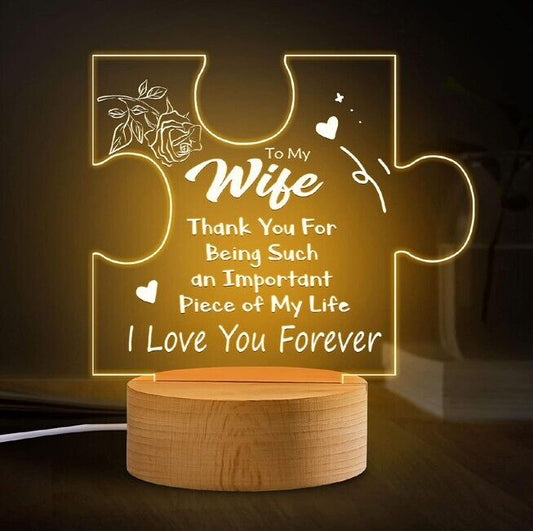 LED Light Valentines Day Gift For Wife Love Her Anniversary Gifts Ideas Birthday