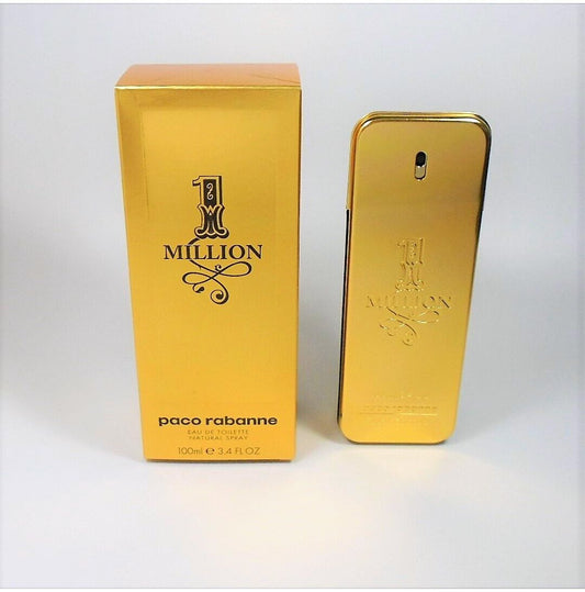 One 1 Million by Paco Rabanne EDT for Men 3.4 oz / 100 ml *NEW IN SEALED BOX*