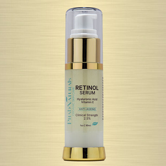 RETINOL Vitamin A 2.5% + HYALURONIC ACID + Vitamin E Serum Anti-Aging Face Cream