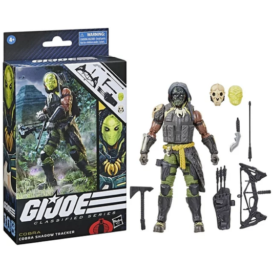 G.I. Joe F83795X0 Classified Series Cobra Shadow Tracker 4'' Action Figure