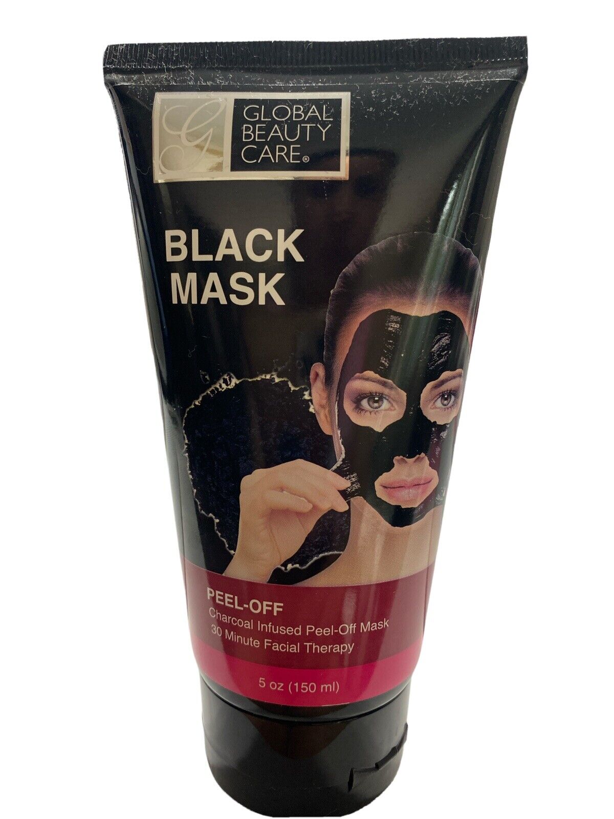 Global Beauty Care Black Mask: Charcoal Infused Peel-Off Mask 5oz