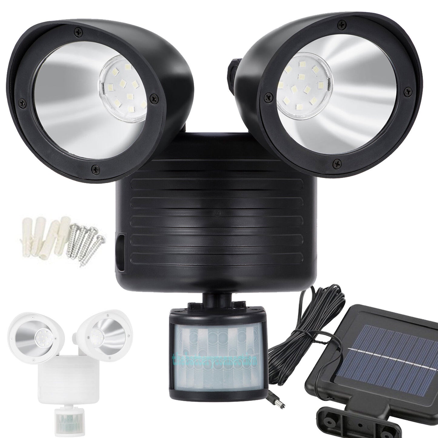 Dual Security Detector Solar Spot Light Motion Sensor Outdoor 22 LED Floodlight