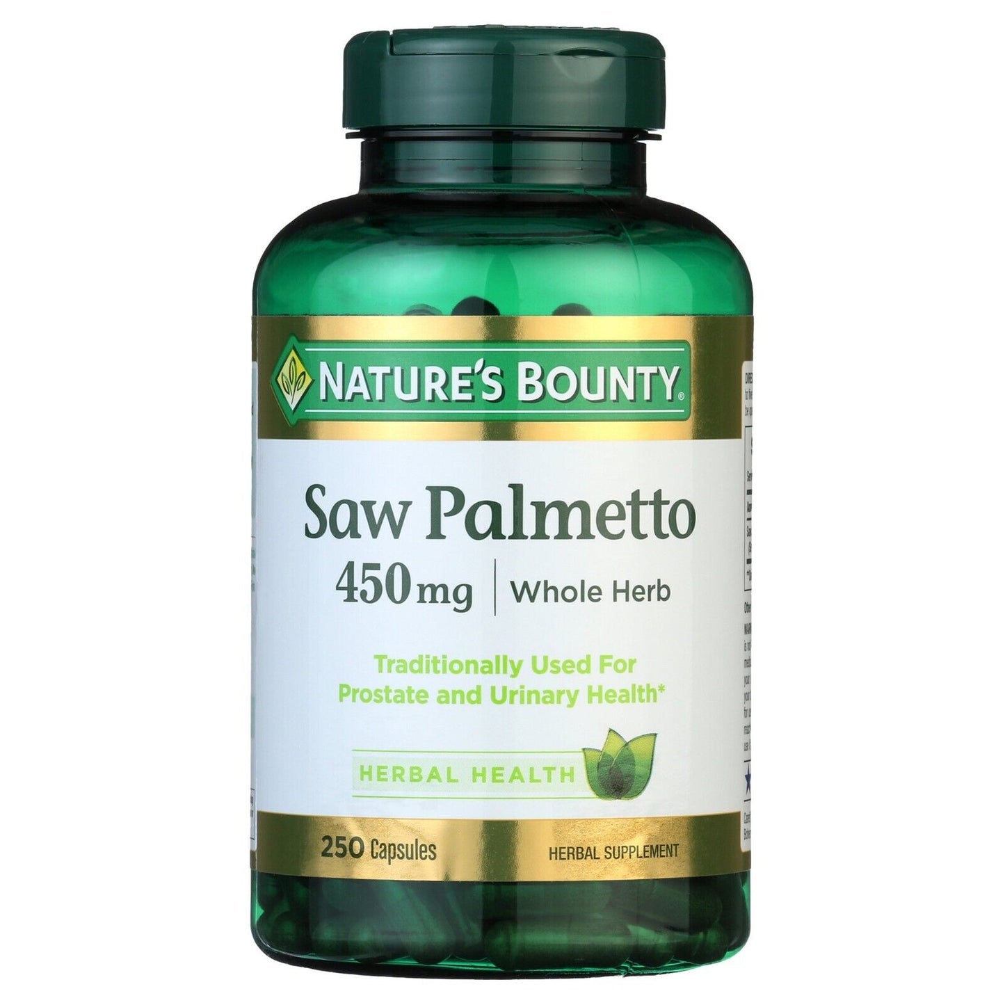 SAW PALMETTO 250 capsules 450mg Prostate Urinary Track Health, Made in USA, 2025