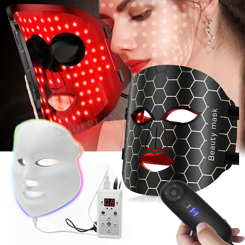 7 Color Light Photon Face Mask Therapy LED Rejuvenation Skin Facial Wrinkle Mask