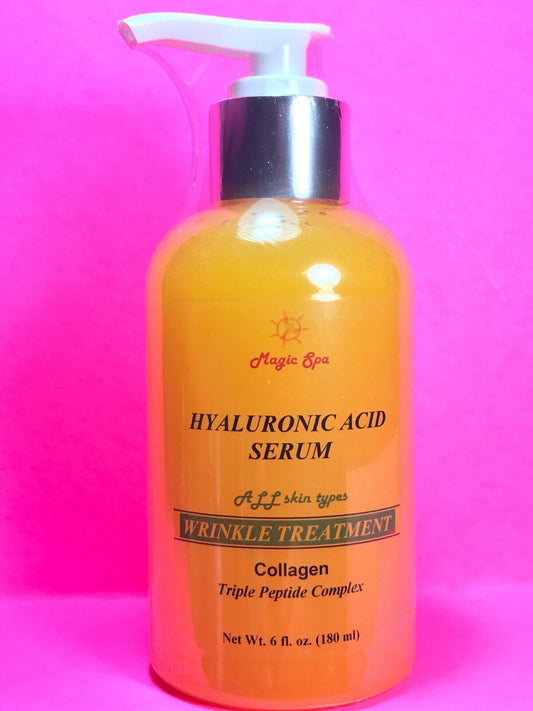 6oz Hyaluronic Acid Serum Collagen Matrixyl 3000 Wrinkle Filler Peptide Anti-age