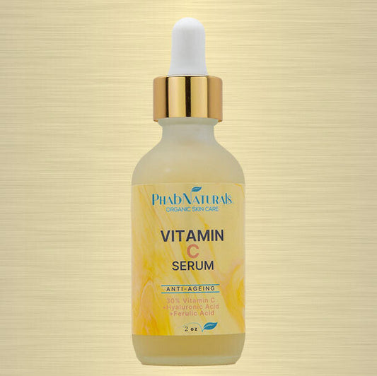 Vitamin C Serum 30% + Ferulic & Hyaluronic Acid - Anti-Ageing Brightening Cream