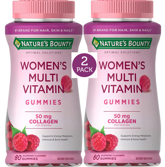 2 Pack Women's Multivitamin 160 Gummies 2x80, 50mg Collagen Multi Woman Health