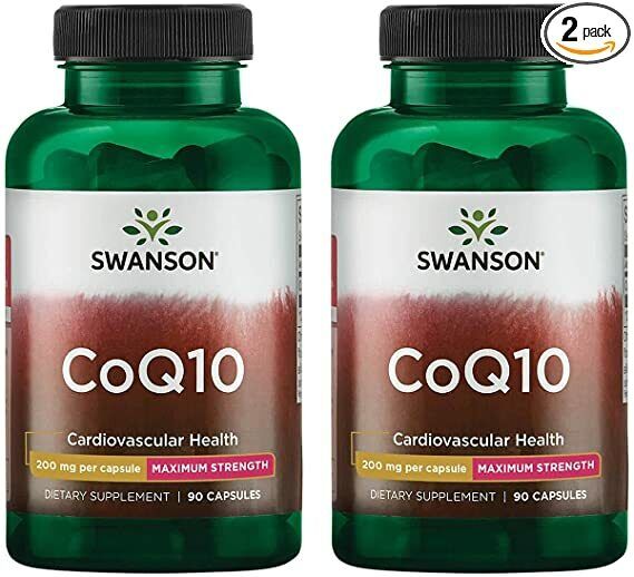 CoQ10 200mg 180 capsules (2x90) Q10 C0q 10 Coenzyme Cardiovascular Heart Health