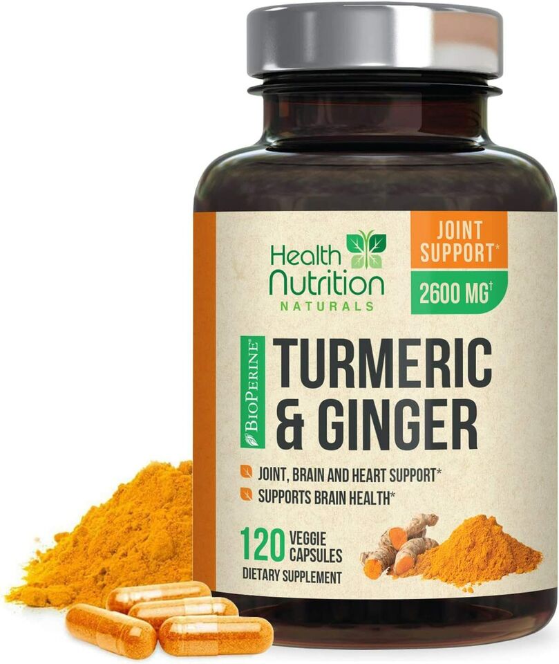 Turmeric Curcumin 2200mg with Ginger & Black Pepper for High Absorption