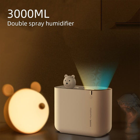 3000ml U Air Humidifier Double Nozzle Humidificador Mist Fogger Maker