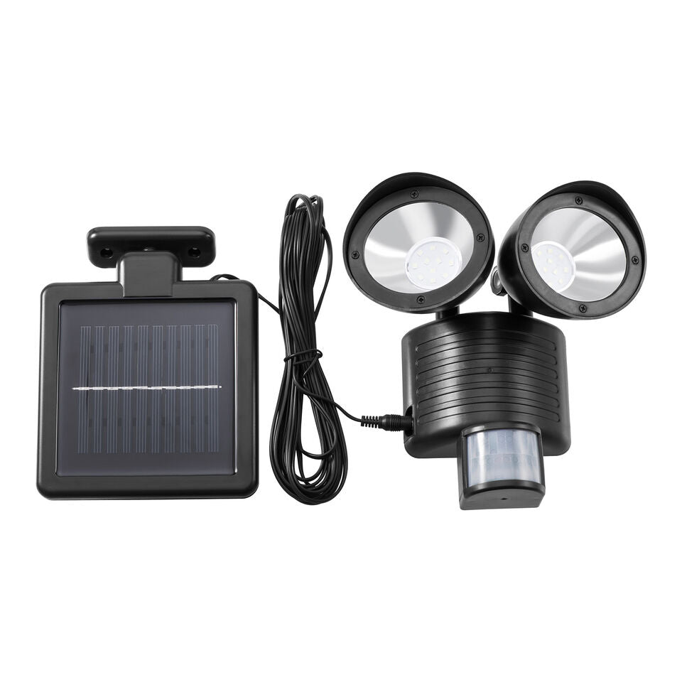 Dual Security Detector Solar Spot Light Motion Sensor Outdoor 22 LED Floodlight