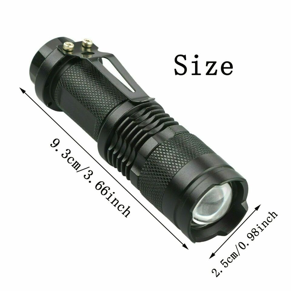 2Pack Tactical LED Flashlight Military Grade Torch Small Ultra Bright Light Lamp