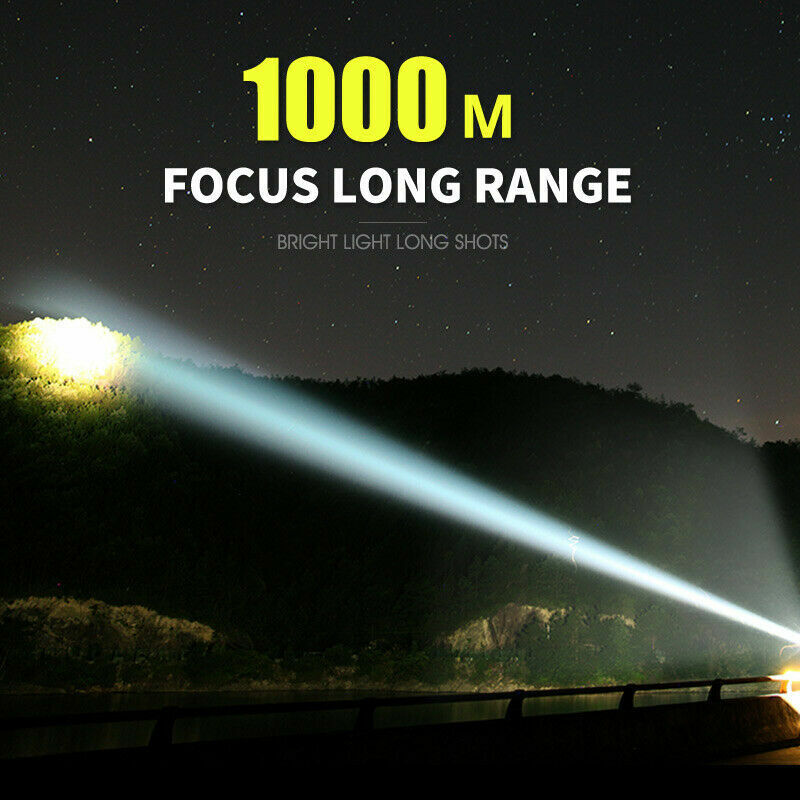 Super Bright 4 CORES USB Flashlight LED Tactical Torch