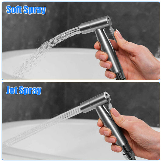 Handheld Toilet Bidet Sprayer Stainless Steel Faucet Bathroom Spray Shower Head