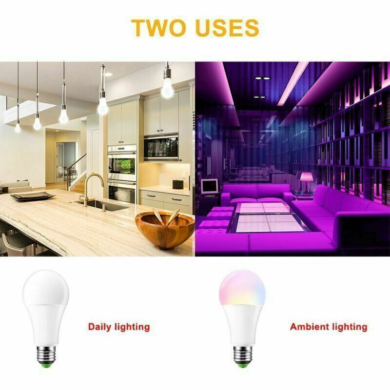 E27 RGB LED Light Bulb 16 Color Changing Magic RGBW Lamp Remote Control Colorful