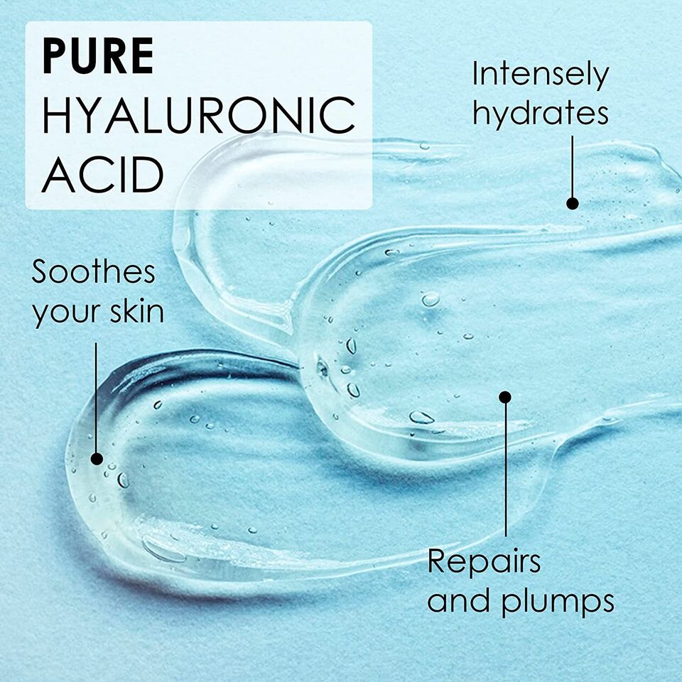 Hyaluronic Acid Anti-aging Serum for Face - 100% Pure Medical Formula - 2 oz
