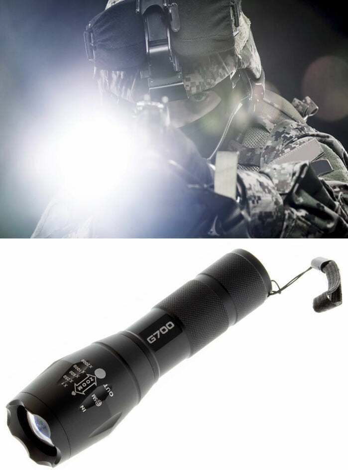 Super Bright Tactical Military LED Flashlight flash light super high LUX!