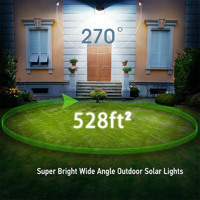 208 LED Solar Power Light PIR Motion Sensor Outdoor Lamp Wall Waterproof Garden