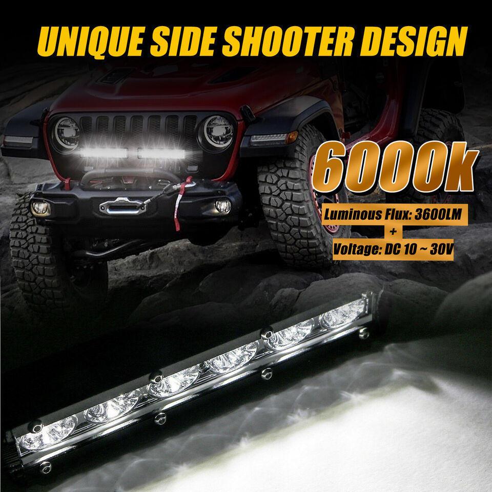 7'' 18W Spot Flood LED Work Light Bar Lamp Driving Fog Offroad SUV 4WD Car Truck